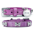 Purple Crocodile Dog Collar