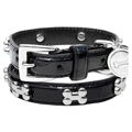 Black Crocodile Dog Collar