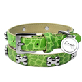 Green Crocodile Dog Collar