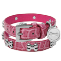 Pink Crocodile Dog Collar