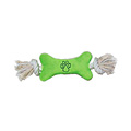 Green Squeak n� Tug Dog Toy