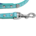 Blue Bling Hearts Dog Leash