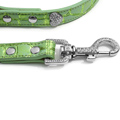 Green Bling Hearts Dog Leash