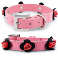 Pink ROSES Dog Collar